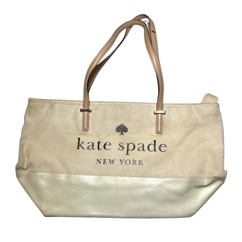 Kate Spade Tan and Cream Tote